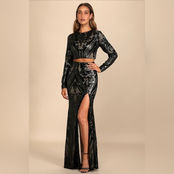 Lulus Dresses & Skirts - Lulu's Black Sequin Dress